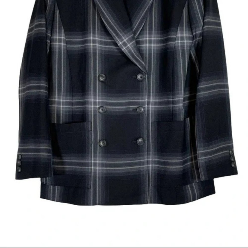 Vintage Pendleton Wool Double Plaid Breasted Blaz… - image 5